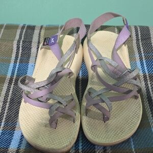Chaco Women's Sandals in Lavender and Silver